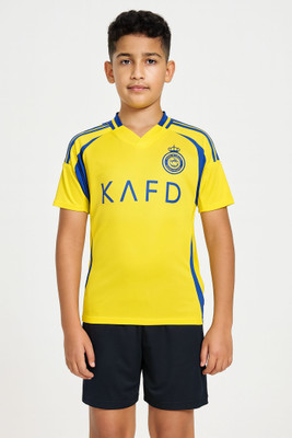 DOSTITCH Boys & Girls Casual T-shirt Shorts(Yellow)