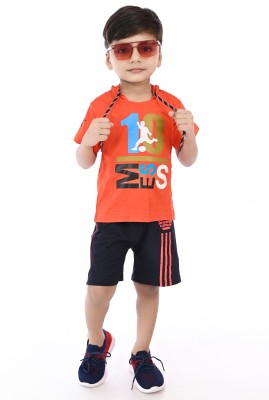 NTDFASHION Boys Party(Festive) T-shirt Shorts(ORANGE)