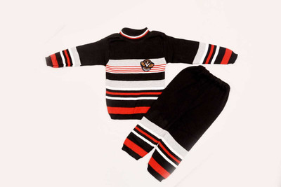 Nimbran Baby Boys & Baby Girls Casual Sweater Pyjama(Multicolor pajami suit with Black)