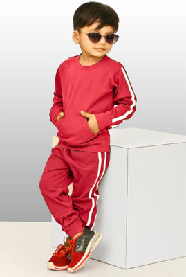 CHANDRIKA LIFESTYLE Boys Party(Festive) T-shirt Trouser(MAROON)
