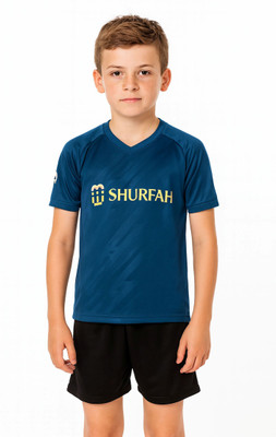 DOSTITCH Boys & Girls Casual T-shirt Shorts(Blue)