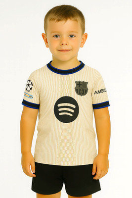 Ryze Boys & Girls Casual T-shirt Shorts(White)