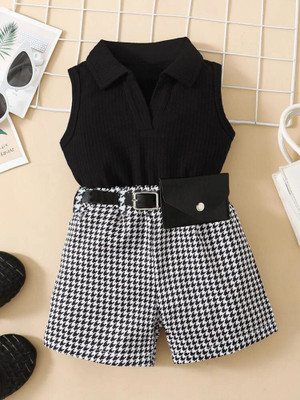 Ramiaaz Baby Girls Party(Festive) Top Shorts(Black)