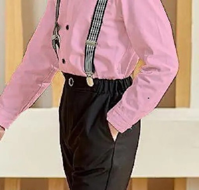 HV CREATION COLLECTION Boys Party(Festive) Shirt Pant(PINK)