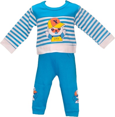 STAR GALAXY Baby Boys & Baby Girls Casual Top Pyjama(BLUE)