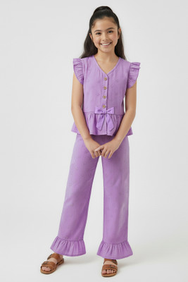 Trampoline Girls Party(Festive) Top Trouser(Purple)