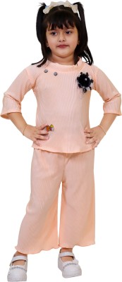 Sonia Mumbai Girls Party(Festive) Top Pant(Peach)