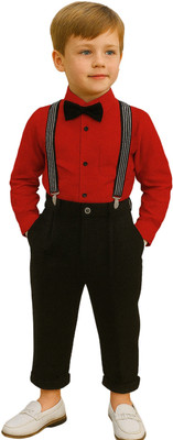 AF Designer Boys Casual Shirt Pant(RED)