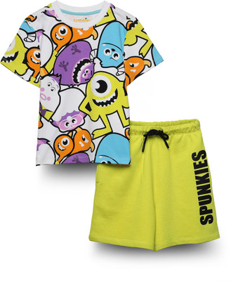 Spunkies Boys & Girls Casual T-shirt Shorts(MULTICOLOUR)