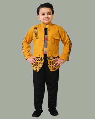 Billion Boys Party(Festive) Jacket T-shirt, Pant(Yellow)