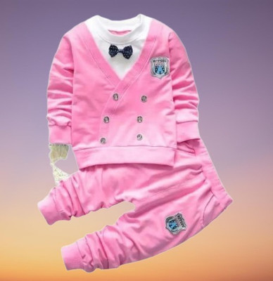 Jhymrod Baby Boys & Baby Girls Casual Waistcoat Pant(pink)