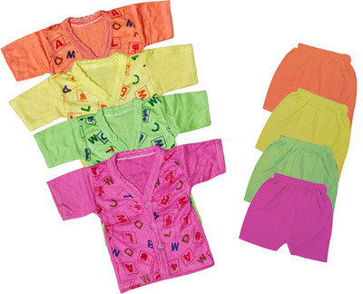 ReshmaaEnter Baby Boys & Baby Girls Casual T-shirt Shorts(D-1-3-4-6)