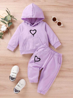 Ameeha Boys & Girls Casual Sweatshirt Track Pants(purple)