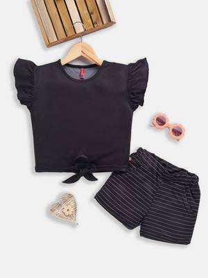 Here&Now X Game Begins Boys & Girls Casual Top Shorts(Black)