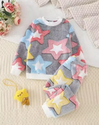 SUNCITY FASHION MART Baby Boys & Baby Girls Casual Sweatshirt Track Pants(Black)