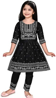 TheReady made Fashion Baby Girls Party(Festive) Dress Pant(Black)