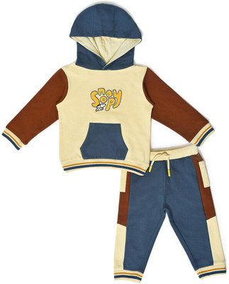 Mi Arcus Baby Boys & Baby Girls Casual Sweatshirt Pyjama(Blue)