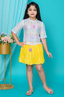 SHINYTHREADS Girls Party(Festive) Top Skirt(YELLOW)