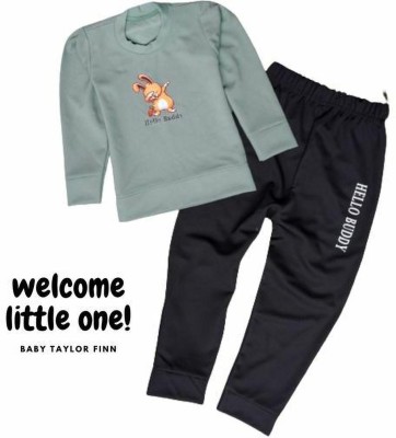 LP Fashion Baby Boys & Baby Girls Casual T-shirt Track Pants(Maroon)