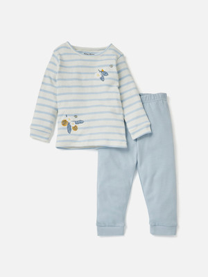 JUNIORS by Babyshop Girls Casual T-shirt Pyjama(Blue)