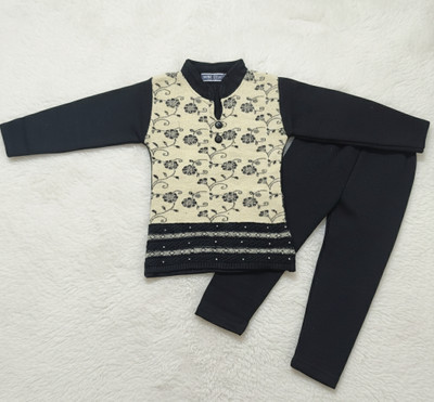 Kanishq Creations Baby Girls Party(Festive) Kurta Trouser(Sea green)