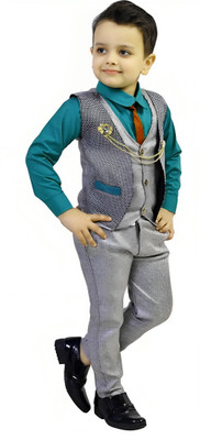 Go Berry Boys Party(Festive) Shirt Pant(C GREEN)