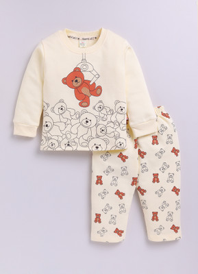 MOONKIDS Baby Boys & Baby Girls Casual Top Pant(Bottle Green)