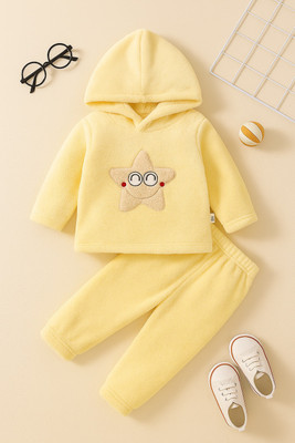 THE LITTLE BUNNY HOP IN STYLE Baby Boys & Baby Girls Casual Sweatshirt Pyjama(YELLOW)