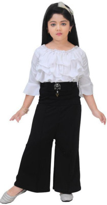 BodiBell Girls Party(Festive) Top Pant(Black)