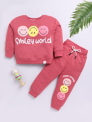 Happy Faces Girls Peppa Pig Casual Sweatshirt Trouser(RED)