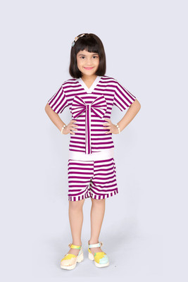 HouseOfCommon Girls Party(Festive) Top Shorts(Purple)