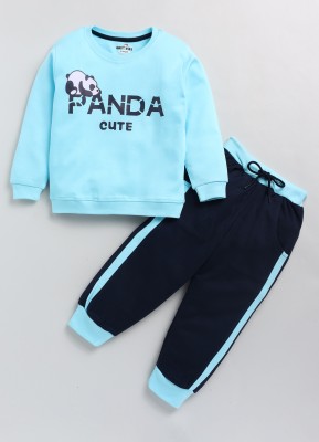CUTOPIES Baby Boys Casual Sweatshirt Pyjama(Blue)
