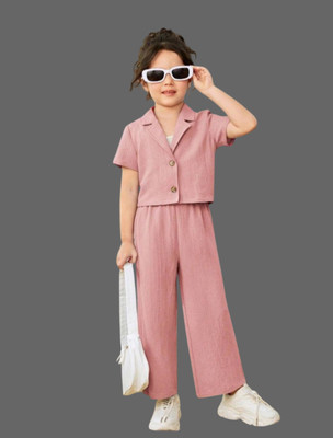 Vastra Girls Barbie Party(Festive) Shirt Pant(PINK)