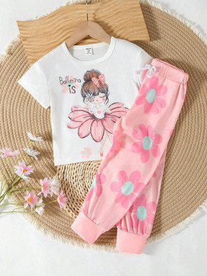HEYFAN Girls Disney Princess Party(Festive) T-shirt Pant(bdorg)