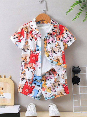 Bajuds Baby Boys & Baby Girls Casual Shirt Shorts(CAT)