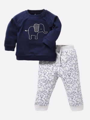 BabyGo Baby Boys Casual T-shirt Pyjama(NAVY)