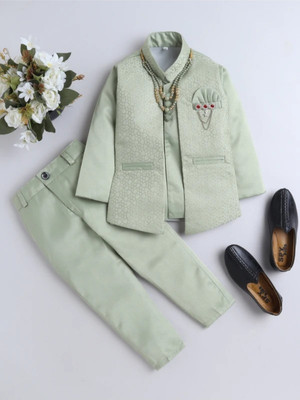 SAcollectoion Boys Party(Festive) Coat Trouser(Green)
