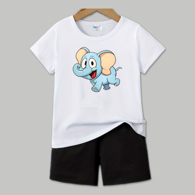 MGRS Baby Boys Casual T-shirt Shorts(WHITE)