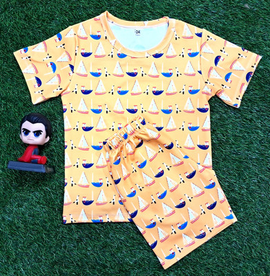 Smuktar garments Baby Boys Casual T-shirt Pant(MULTICOLOR)