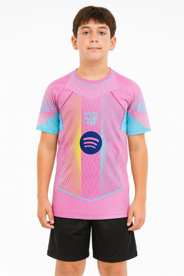 DOSTITCH Boys & Girls Casual T-shirt Shorts(Pink)