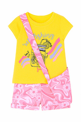 TURTLEPONY Baby Girls Party(Festive) T-shirt Shorts(MULTICOLOUR 2)