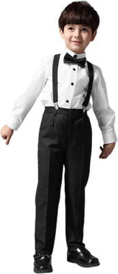 JIG AND JOG Boys Party(Festive) Shirt Pant(White)