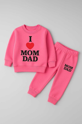 S Mullick Garments Baby Boys & Baby Girls Casual Sweatshirt Pant(pink)