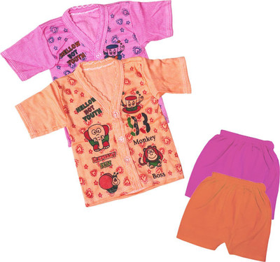 ReshmaaEnter Baby Boys & Baby Girls Casual T-shirt Shorts(E-2-5)