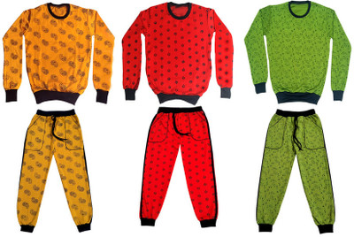 IndiWeaves Girls Casual Sweatshirt Track Pants(Multicolor)