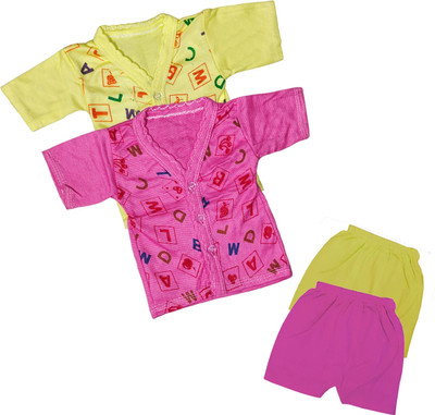 ReshmaaEnter Baby Boys & Baby Girls Casual T-shirt Shorts(D-3-6)