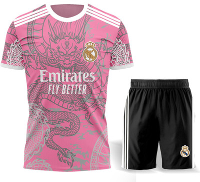 iLyk Boys & Girls Casual T-shirt Shorts(pink)