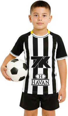 teky Boys & Girls Casual T-shirt Shorts(Black)