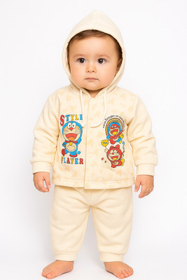 kidfashion Baby Boys & Baby Girls Angry Birds Party(Festive) Sweatshirt Sweatpant(Yellow)