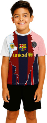 Ryze Boys & Girls Casual T-shirt Shorts(Multicolor)
